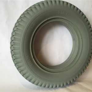 Bandage gris 3.00-8 cranté - diamètre intérieur 175 mm - talon 38 mm (F3)