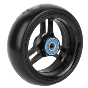 Roue CorMORun 100x32, bandage soft, jante alu noire, entraxe 25 mm (A4)