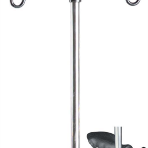 Tige porte serum acier inox bride de serrage (H6)