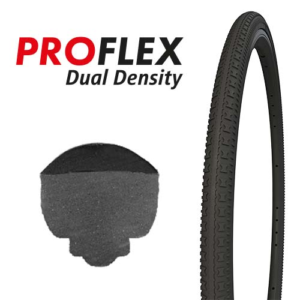 Bandage noir 24×1 3/8 (37-540) cranté PROFLEX talon 18-20 mm